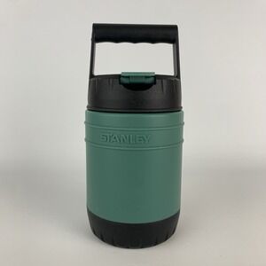 Stanley Aladdin 10oz Hot Food Thermos  w/ Spoon Top Handle Green & Black‎